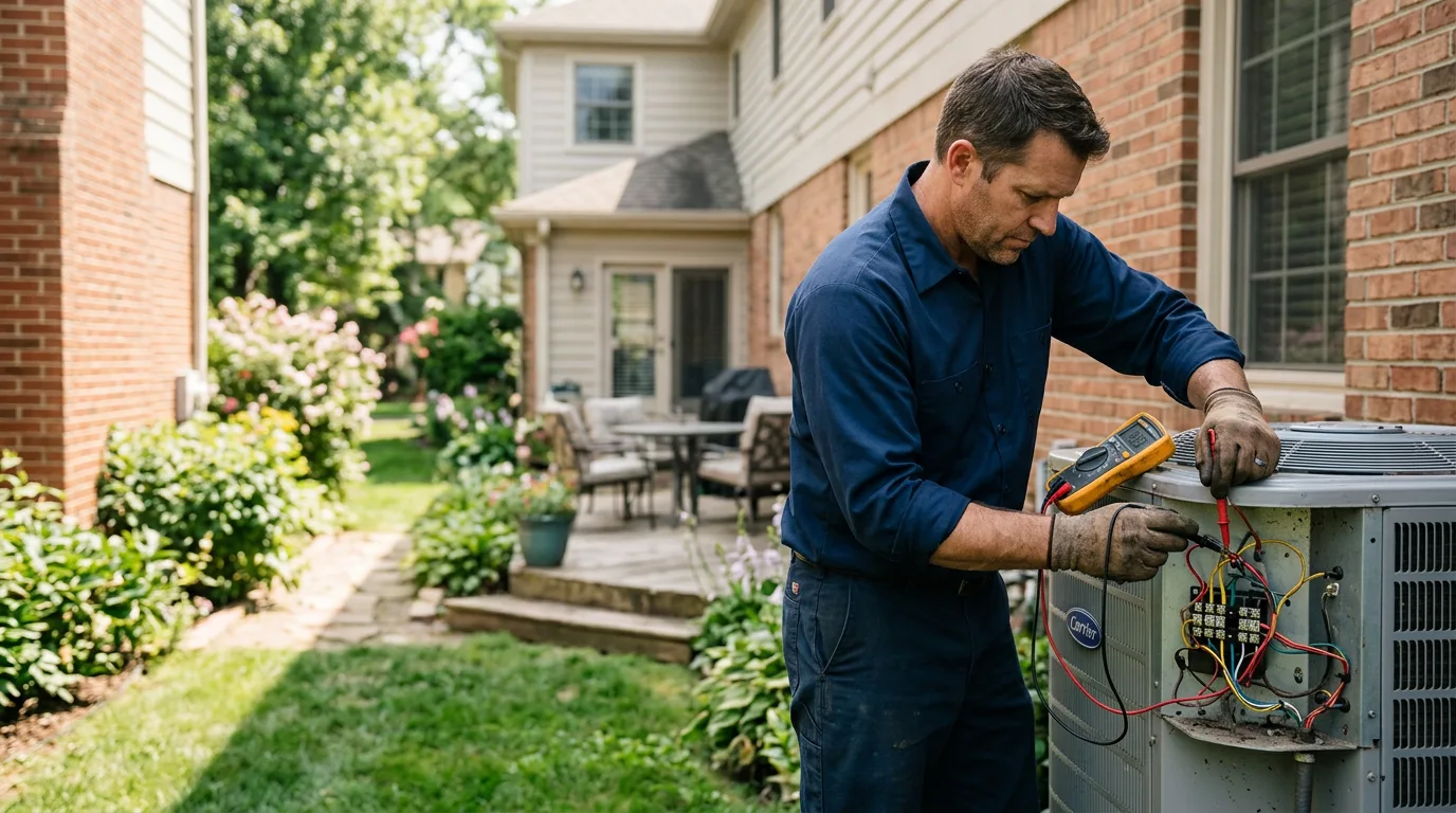 HVAC technician working near Coahoma, TX